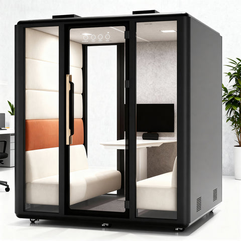Volferda Air Group Mobile Office Pod Booth(Black)