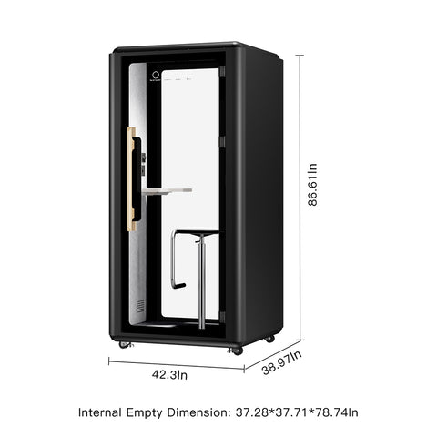 Volferda Air Solo Soundproof Office Pod(Black)