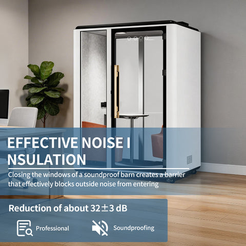 Volferda Air Duo Mobile Office Pod Booth(White)