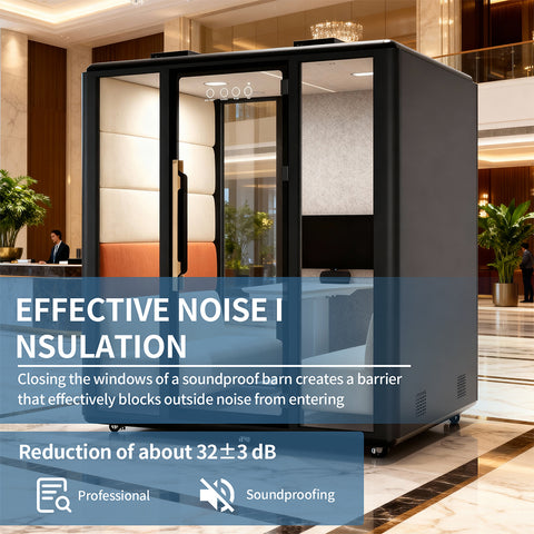 Volferda Air Group Mobile Office Pod Booth(Black)