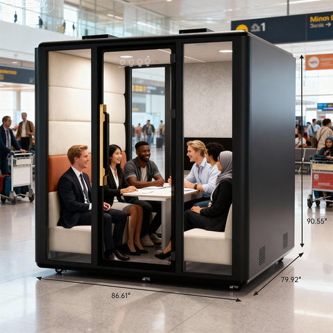 Volferda Air Group Mobile Office Pod Booth(Black)
