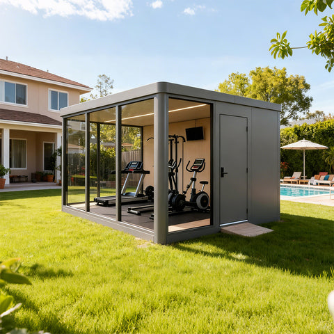 Volferda Modular Pods,ADUs/Prefab Studios Suitable for Office Work, Exercise and Dining in The Backyard T10