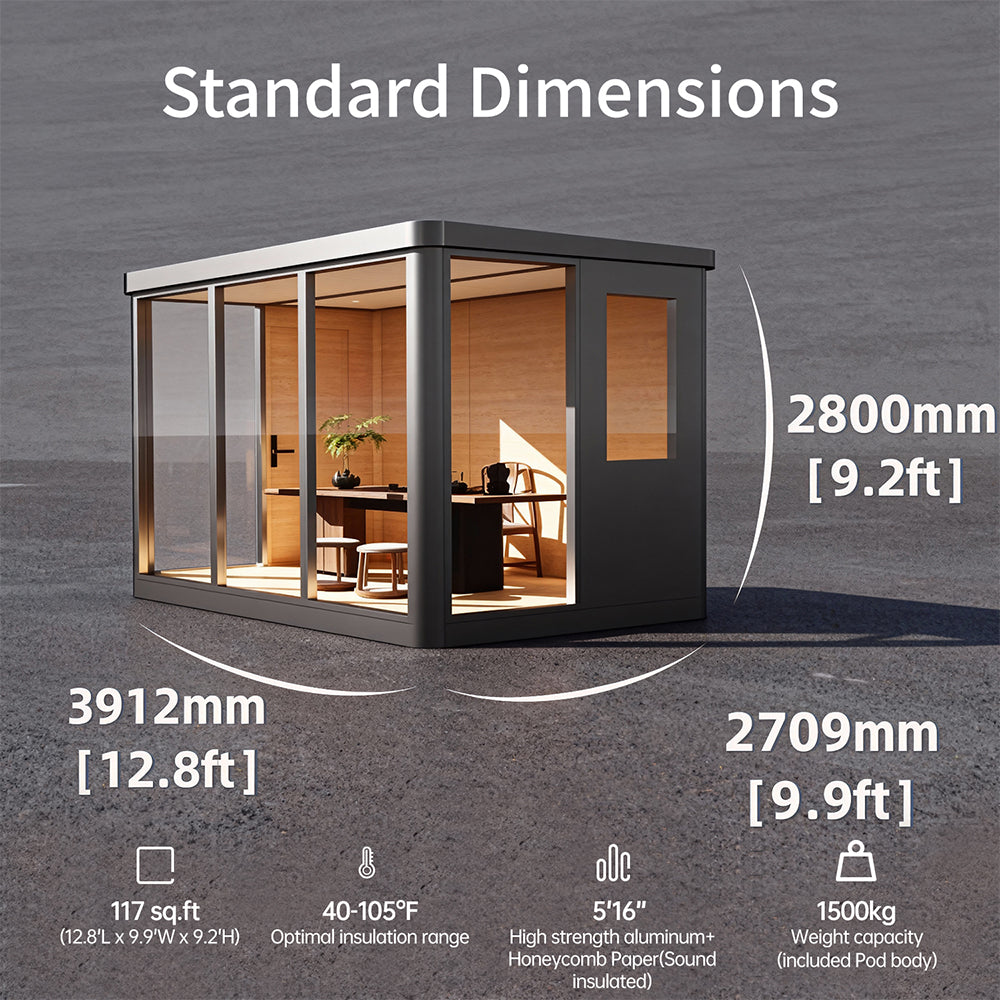 Vestael Modular Pods,ADUs/Prefab Studios Suitable for Office Work, Exe ...