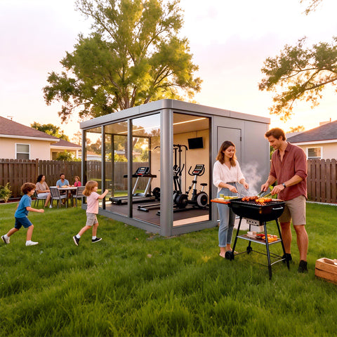 Volferda Modular Pods,ADUs/Prefab Studios Suitable for Office Work, Exercise and Dining in The Backyard T10