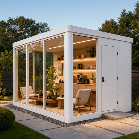 Vestael Modular Pods,ADUs/Prefab Studios Suitable for Office Work, Exercise and Dining in The Backyard T10