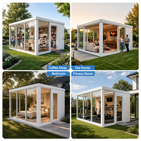 Vestael Modular Pods,ADUs/Prefab Studios Suitable for Office Work, Exercise and Dining in The Backyard T10